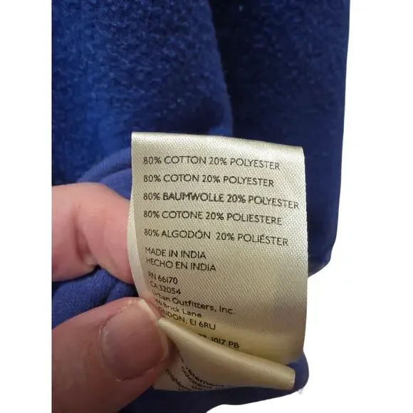 Free People Sidewalk Sweatshirt in Mallard Combo Size Large EUC *READ - Picture 7 of 8